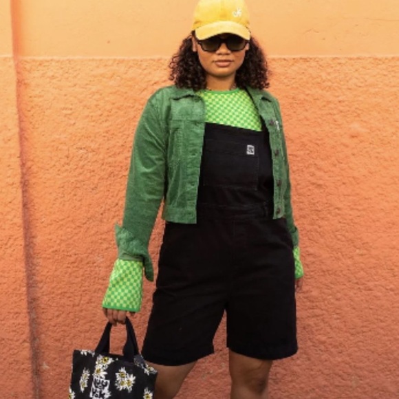 Lucy & Yak Jeans Nwt Timmy Dungaree Shorts Organic Denim Washed Black Lucy Yak Poshmark